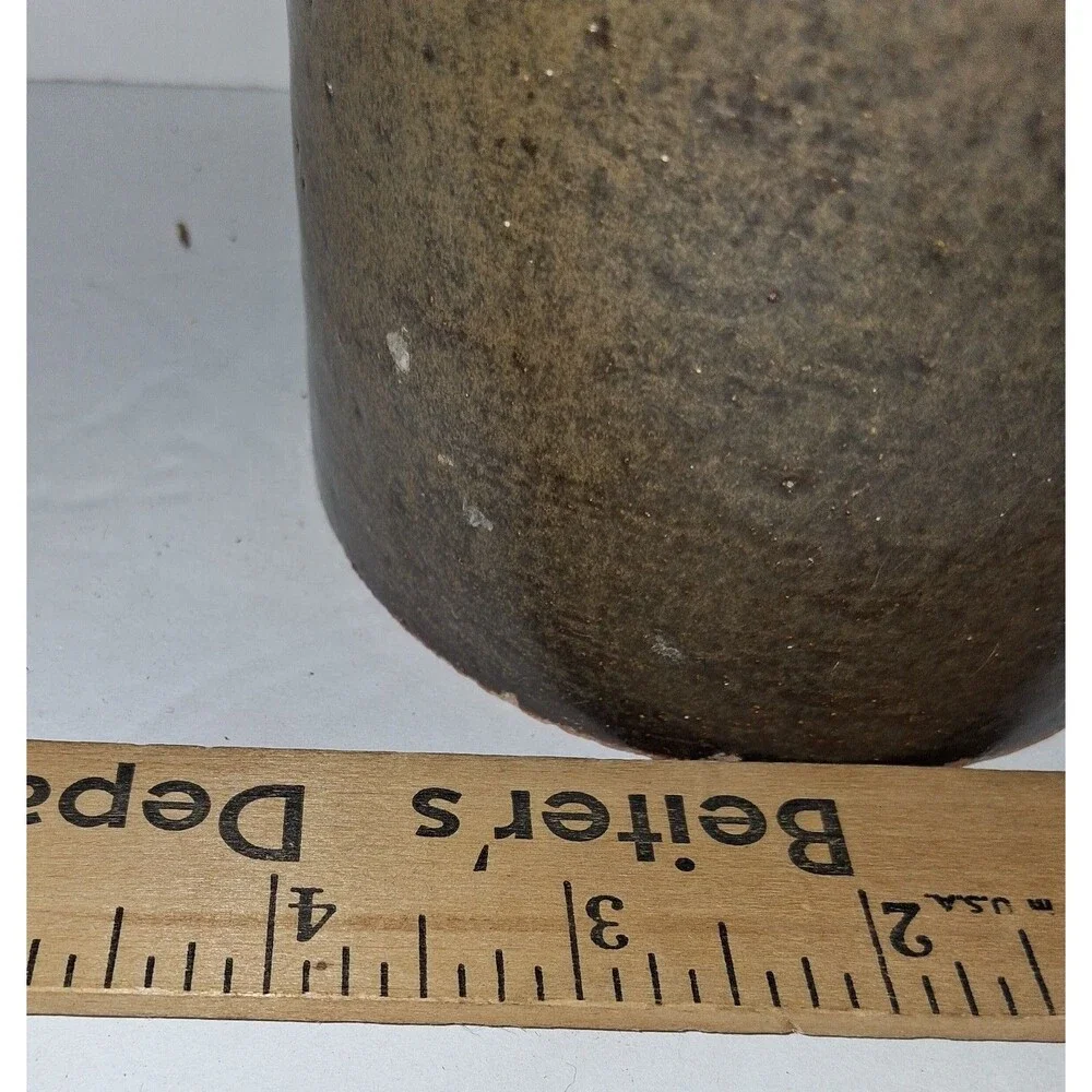 Vintage Japanese Studio Art Pottery Cylinder Ikebana Vase